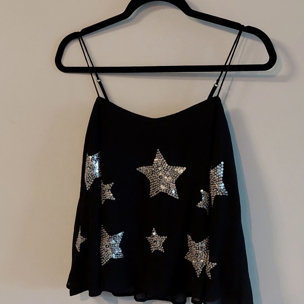 Hollister Flowy Star-Sequined Cami
